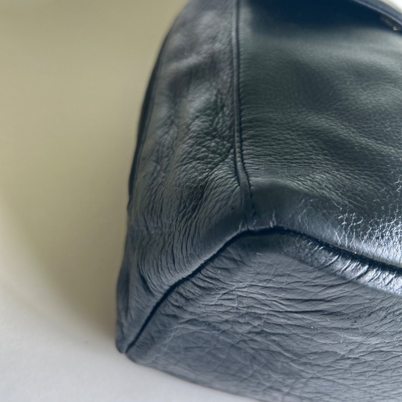 Charter Club Black Genuine Leather One Strap Backpack main image 11
